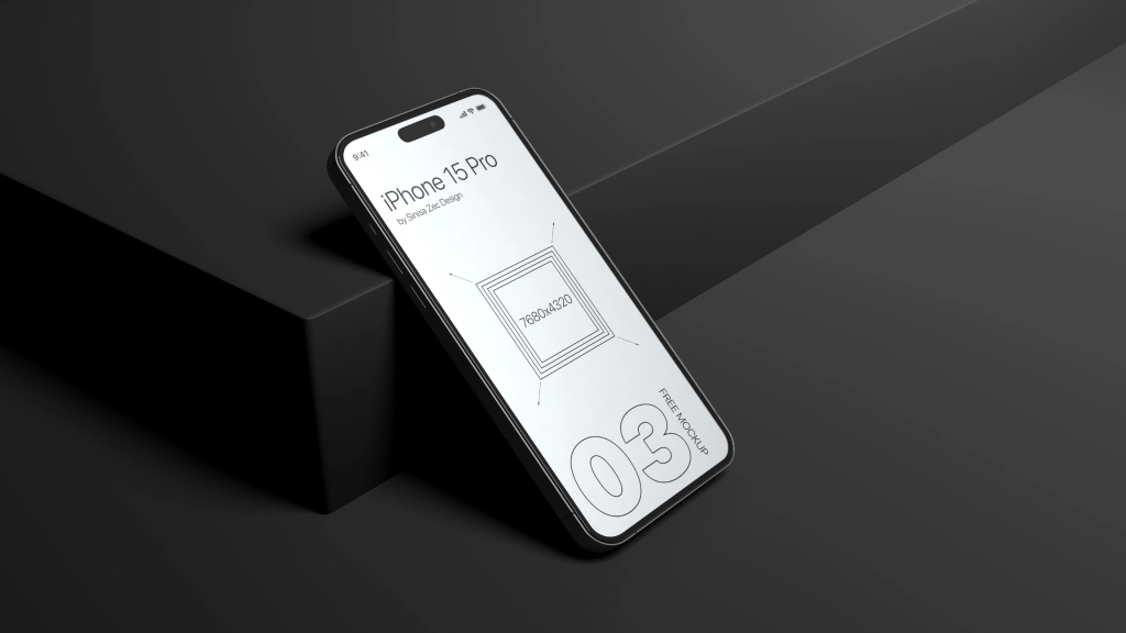 Dark iPhone photoshop template free download